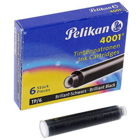 Naboje Pelikan krótkie 6szt czarne - 2